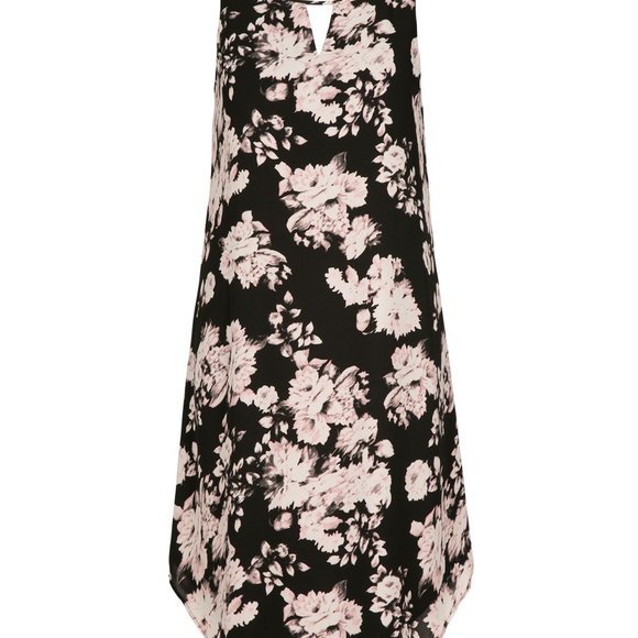Floral Print Trapeze Dress - Picture 3 of 4